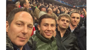 Головкин посетил матч Лиги чемпионов "Бавария" - "Рома"