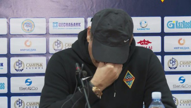 Владимир Вайсс не сдержал слез после поражения от "Астаны" 