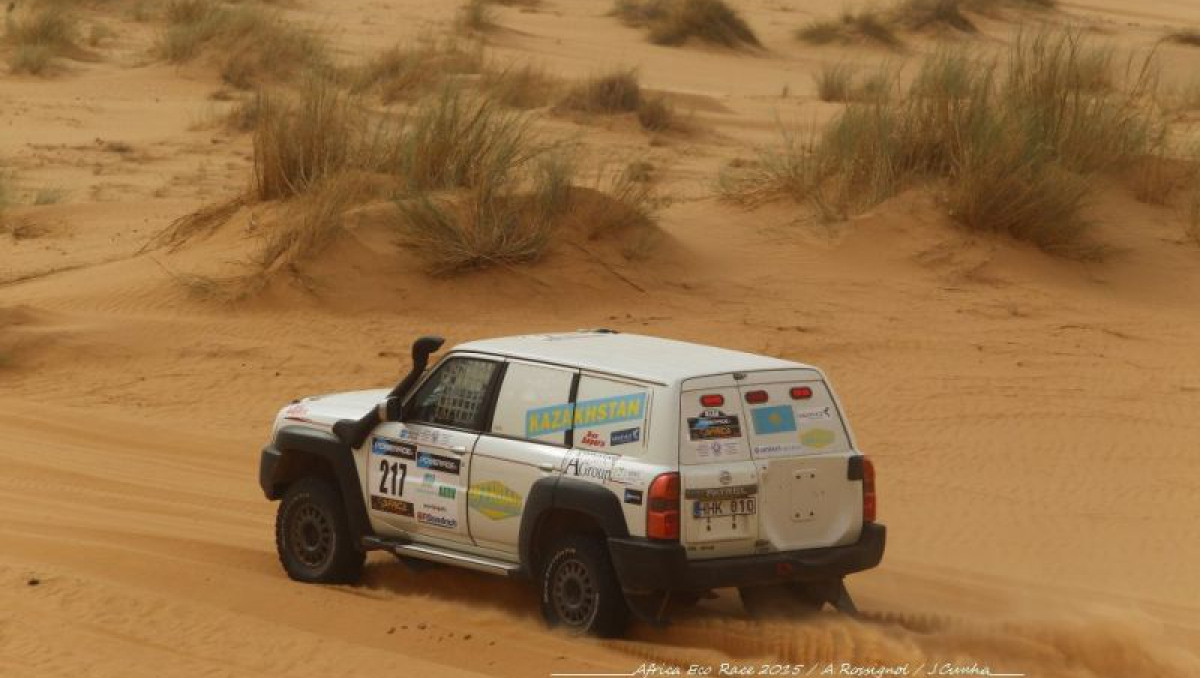 Экипаж Абыкаева стал первым в своей группе на восьмом этапе Africa Eco Race