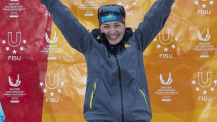 Видео победы казахстанской биатлонистки Райковой в индивидуальной гонке на Универсиаде