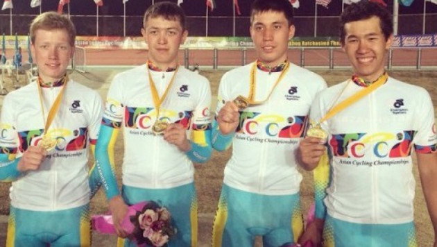 Юниорская сборная Казахстана по велотреку выиграла "золото" на чемпионате Азии