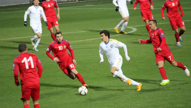 Видео матча футбольных сборных Казахстана и Молдовы