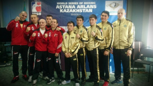 Боксеры "Астана Арланс" и "Рафако Хуссарс". Фото Азамата Ашимова