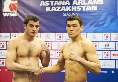 Канагат Маралов и Парвиз Багиров. Фото с официального сайта "Астана Арланс".Изтурган Алдауев