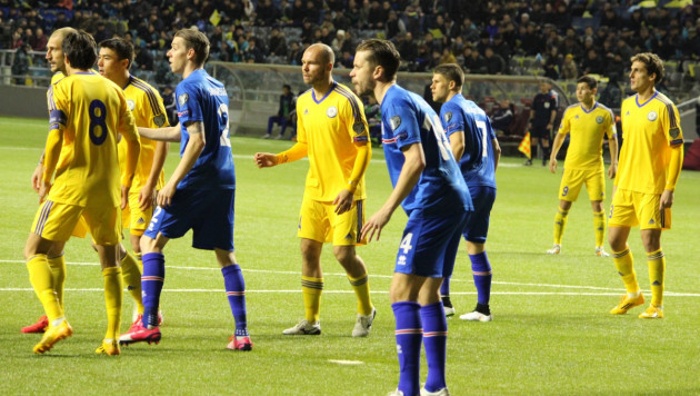 Видео голов в матче отбора Евро-2016 Казахстан - Исландия
