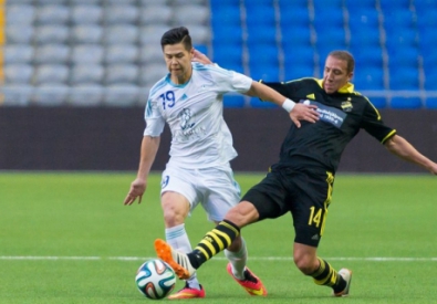 Георгий Жуков (слева). Фото с сайта ФК "Астана"