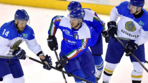 Казахстанские хоккеисты во второй раз обыграли Италию перед ЧМ