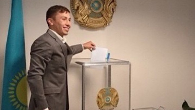 Геннадий Головкин в Нью-Йорке принял участие в выборах Президента Казахстана