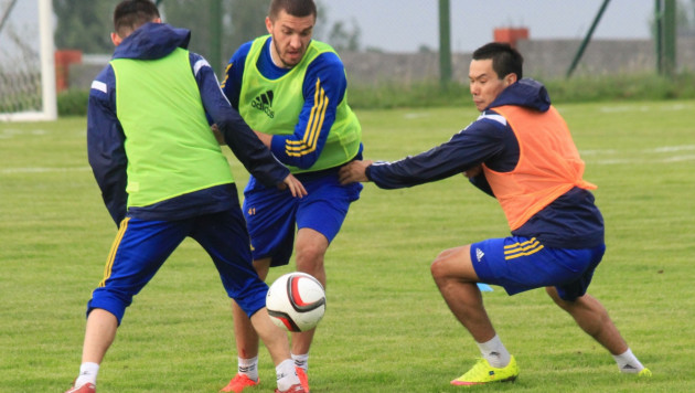Сборная Казахстана провела тренировку перед матчем с Буркина-Фасо