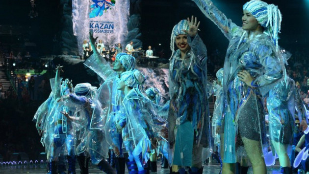 В Казани состоялось открытие чемпионата мира по водным видам спорта