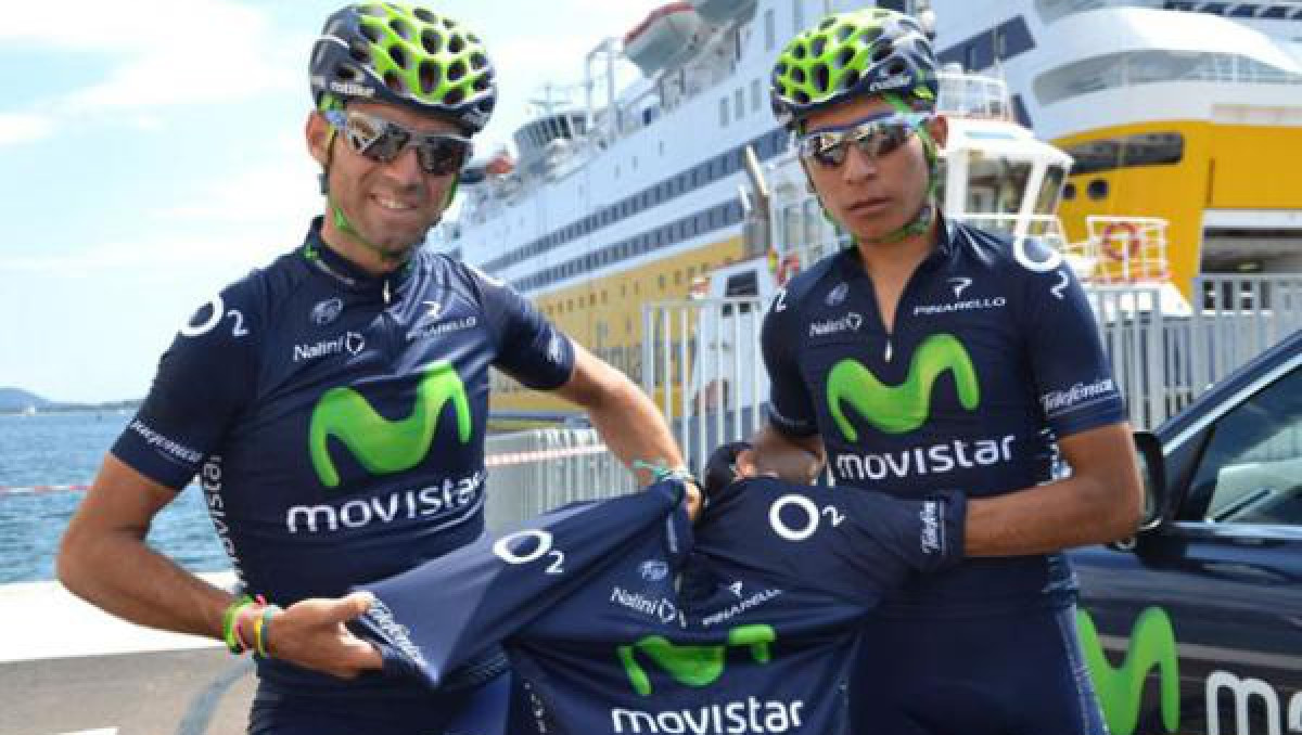 Велогонщики Movistar  Кинтана и Вальверде примут участие в "Вуэльте"