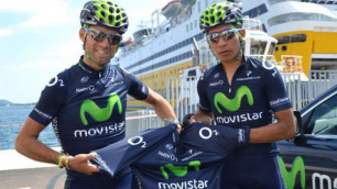 Велогонщики Movistar  Кинтана и Вальверде примут участие в "Вуэльте"