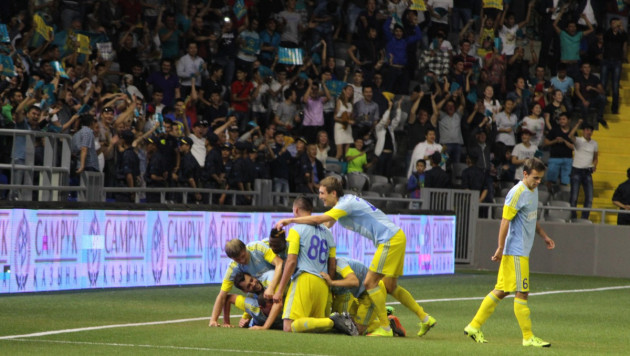 "Астана" отыгралась со счета 0:2 и вышла в раунд плей-офф Лиги чемпионов