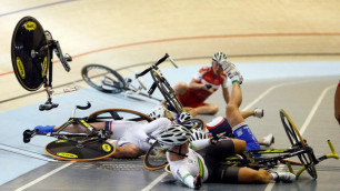 Жуткое падение произошло на чемпионате мира по велоспорту в Астане