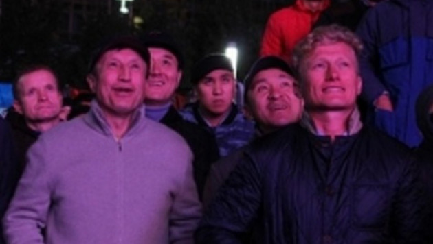 Джаксыбеков и Винокуров болели за "Астану" у экранов "Казмедиацентра"