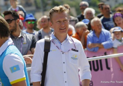 Александр Винокуров. Фото с сайта велокоманды "Астана"