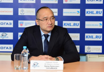 Ерлан Сагымбаев. Фото с официального сайта ХК "Барыс"