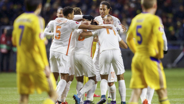Казахстан проиграл Голландии в последнем домашнем матче отбора на Евро-2016