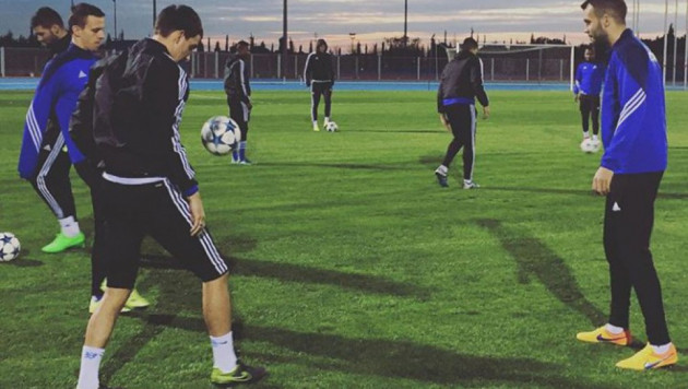 "Астана" провела тренировку на сборе в Турции перед матчем Лиги чемпионов