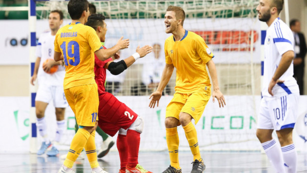Сборная Казахстана по футзалу с первого места в группе вышла в плей-офф отбора на ЧМ-2016