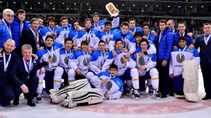 Молодежная сборная Казахстана выиграла "бронзу" чемпионата мира по хоккею