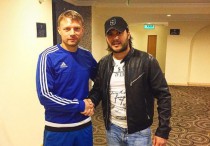 Антон Чичулин и спортивный директор "Окжетпеса" Рустам Раджабов. Фото из Instagram Раджабова