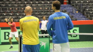 Сборная Казахстана по теннису провела первую тренировку в Сербии перед Кубком Дэвиса