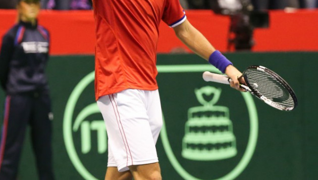 Джокович в пяти сетах обыграл Кукушкина и сравнял счет в матче Кубка Дэвиса Казахстан - Сербия