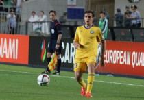 Защитник Логвиненко стал лучшим бомбардиром сборной в отборе на Евро-2016. Фото с сайта ФФК