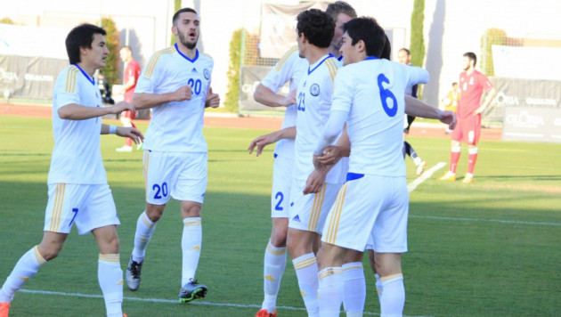 Сборная Казахстана по футболу прибыла в Тбилиси