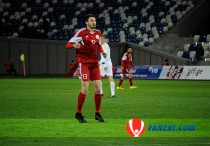 Ника Качарава в матче Грузия - Казахстан. Фото: fanebi.com
