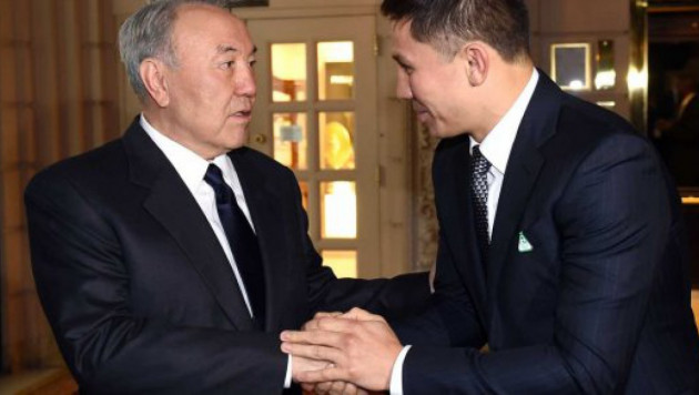 Назарбаев поздравил Головкина с получением статуса посла EXPO-2017