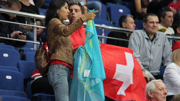 Как болели за сборную Казахстана в матче с Швейцарией