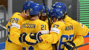 Сборная Швеции вышла в лидеры группы Казахстана на ЧМ-2016 по хоккею