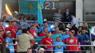 Сборная Казахстана стала самой посещаемой командой на ЧМ по хоккею после России 