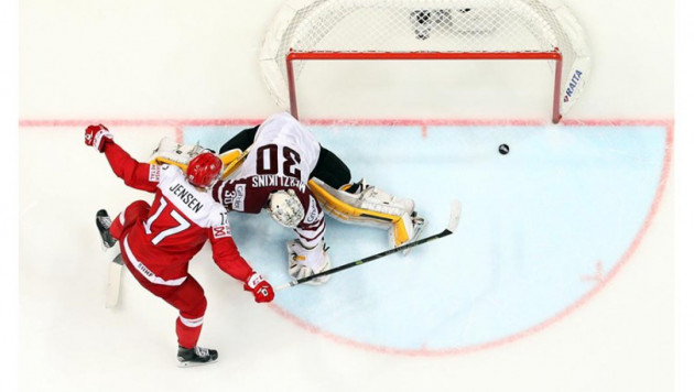 Сборная Латвии набрала третье очко на чемпионате мира по хоккею