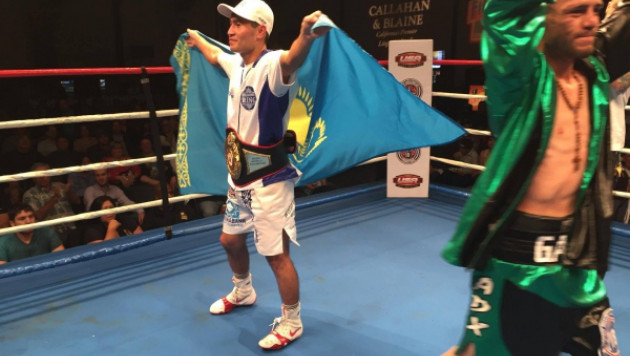 Бекман Сойлыбаев нокаутировал соперника во втором раунде титульного боя