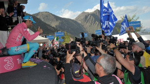 Посвящаю "розовую майку" всем моим товарищам по команде - Винченцо Нибали