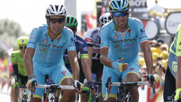 Фабио Ару из "Астаны" поднялся на восьмое место в общем зачете "Тур де Франс"