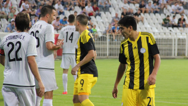 "Ордабасы" отыграл три мяча в матче с "Чукаричками", но вылетел из Лиги Европы