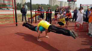 НОК открыл спортивные зоны street workout в Актобе