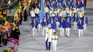 Сборная Казахстана приняла участие в церемонии открытия Олимпиады-2016