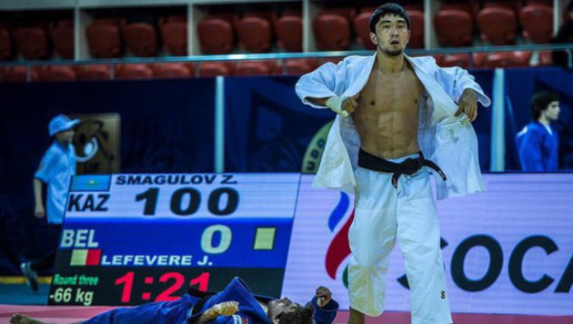 Казахстанский дзюдоист Смагулов стартовал с победы на Олимпиаде в Рио