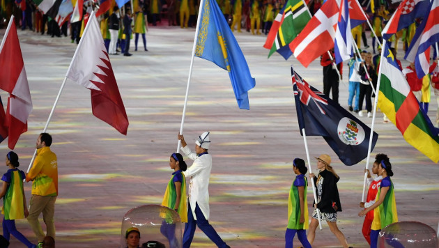 Казахстанские спортсмены приняли участие в церемонии закрытия Олимпиады-2016