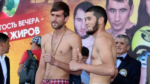 Казахстанец Шарибаев одержал досрочную победу на вечере бокса в Алматы