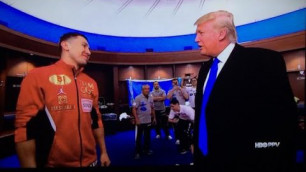 Появилось видео, как новый президент США Трамп ждет Головкина в раздевалке перед боем с Лемье