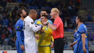 "Астана" проигрывает АПОЭЛу после первого тайма матча Лиги Европы, но играет в большинстве
