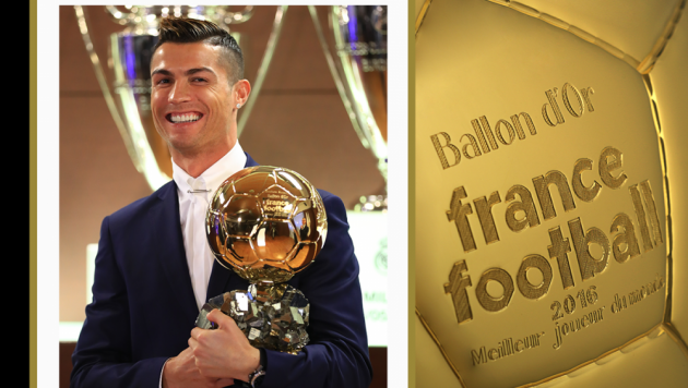 Криштиану Роналду выиграл "Золотой мяч" и признан лучшим игроком мира по итогам 2016 года