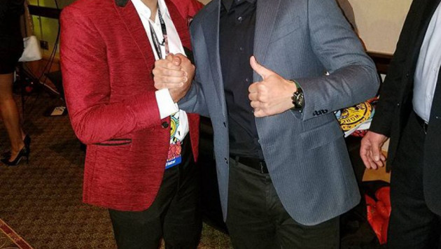 Геннадий Головкин сделал фото с Амиром Ханом и Виталием Кличко на конвенции WBC