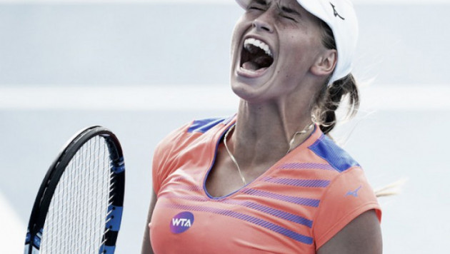 Юлия Путинцева бурно отпраздновала выход во второй круг Australian Open